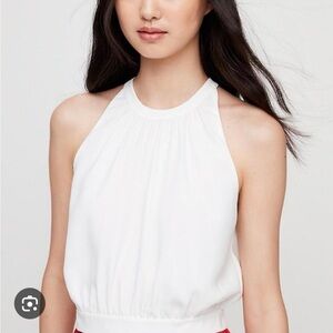 Wilfred Aritzia White Halter Tank Top